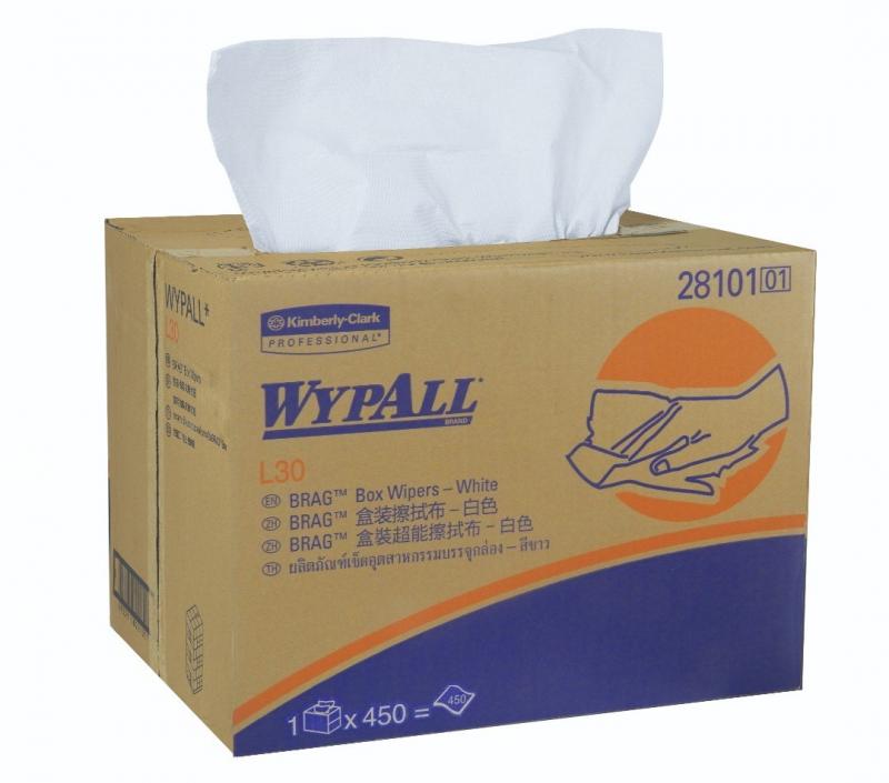 กระดาษเช็ดอุตสาหกรรม L30 แบบกล่อง (Wypall* L30 Brag* Box Wipers)