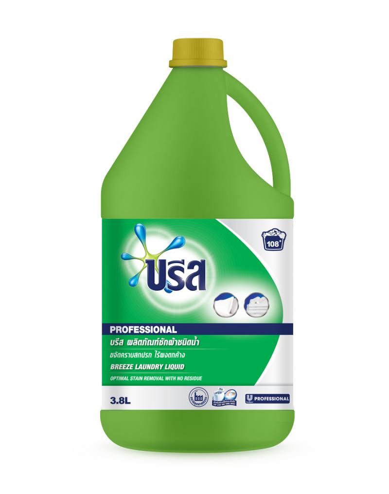 น้ำยาซักผ้า บรีส ลิควิด 3.8 ลิตร Breeze Detergent Liquid